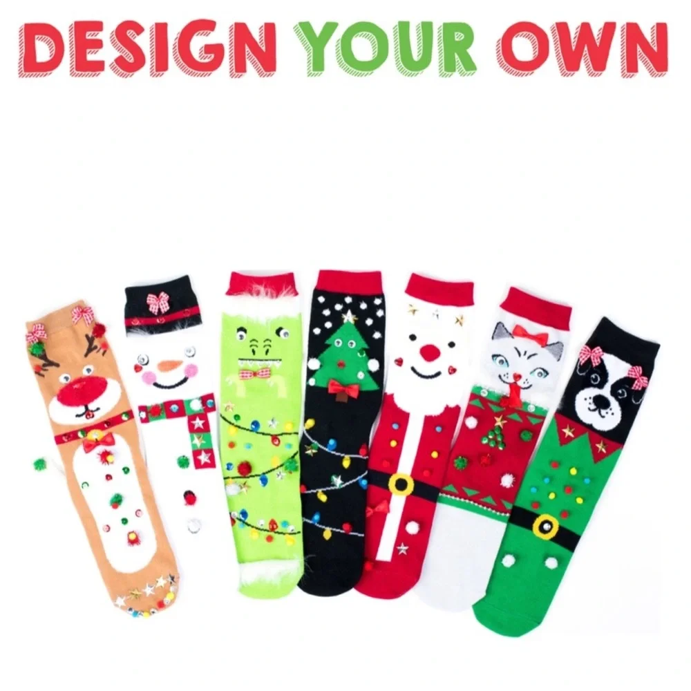 Real Ugly Socks Holiday Sweater Design Your Own Ugly Exclusive Socks by Soxland